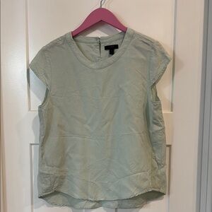 J. Crew Green Boxy Blouse